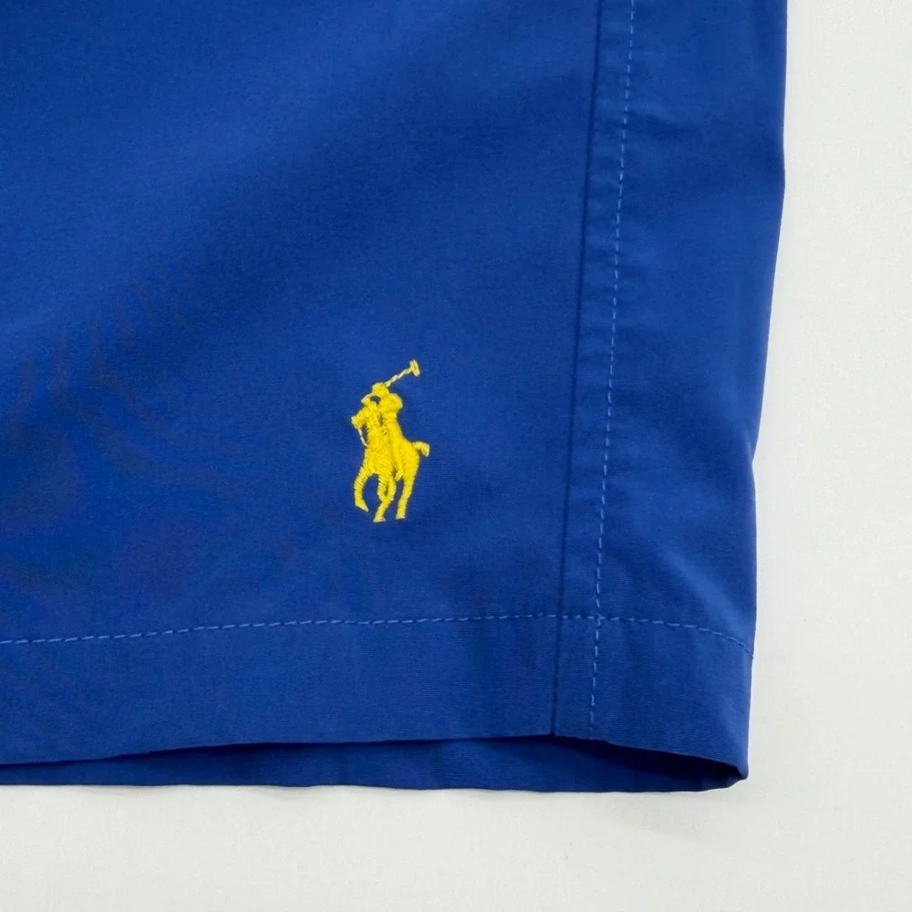 Polo Ralph Lauren Mens Blue Swim Trunks Big & Tall‎ 4XB Mesh Lined Pony Logo